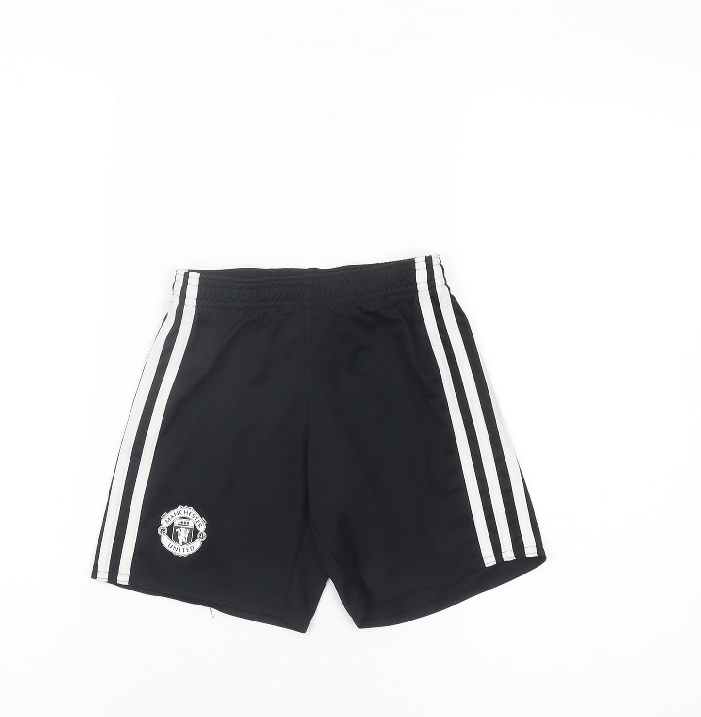 Adidas Boys Black Athletic Shorts 5-6 Years Football Sports Wear