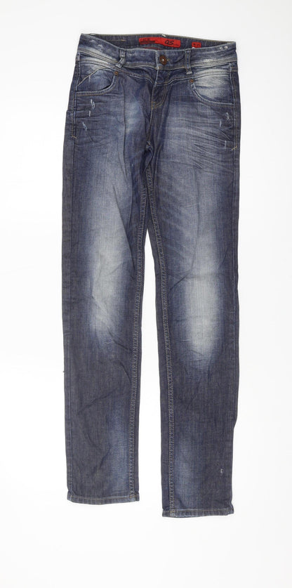 Mens UK Size 34 QS by s.Oliver Slim Fit Straight Blue Jeans