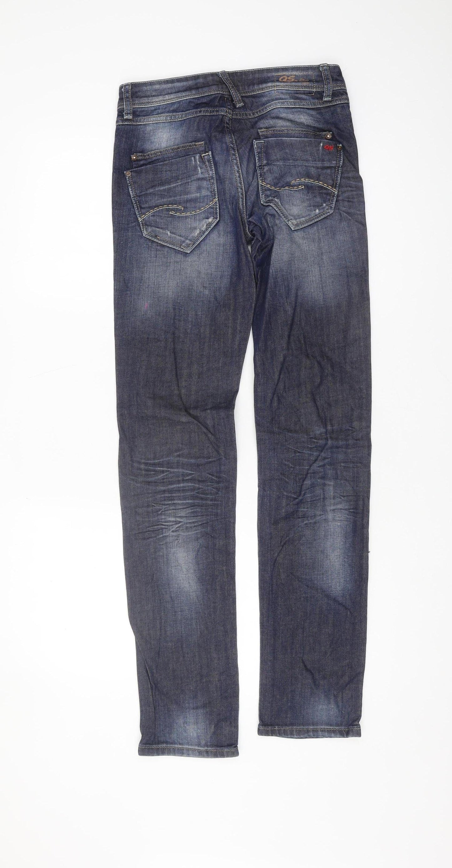 Mens UK Size 34 QS by s.Oliver Slim Fit Straight Blue Jeans