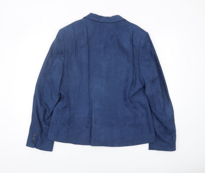 Womens UK Size 16 Alexon Regular Blue Blazer