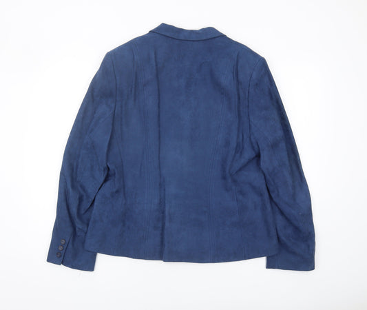 Womens UK Size 16 Alexon Regular Blue Blazer