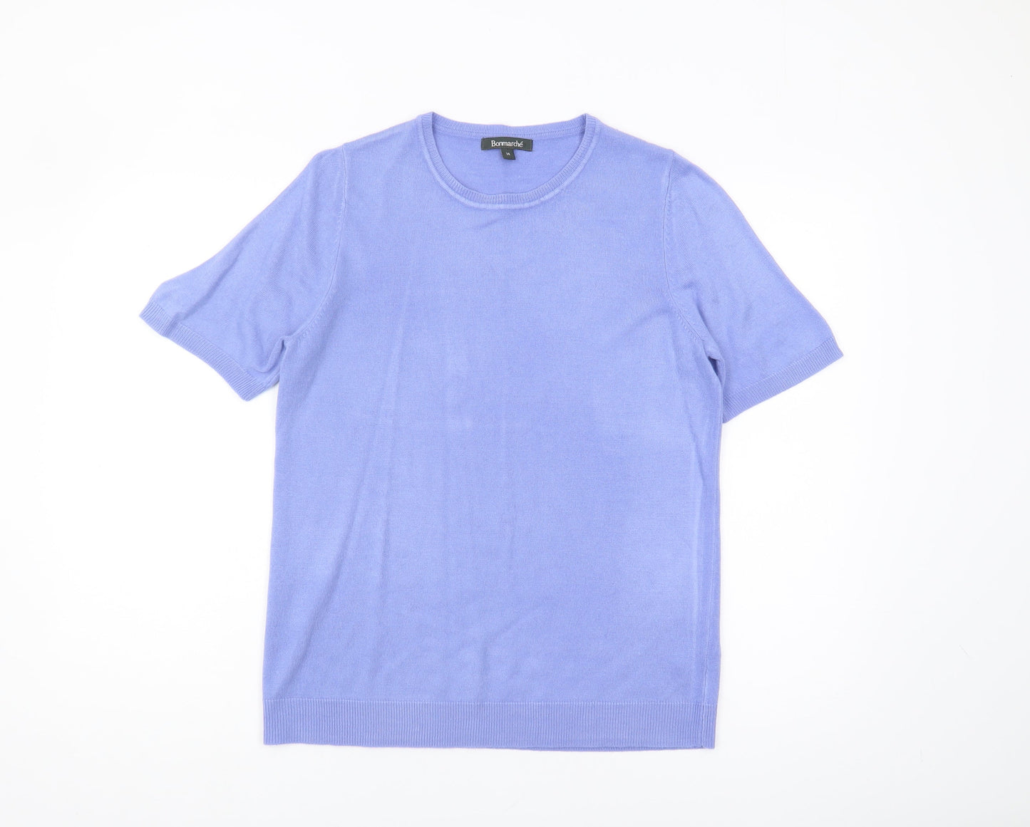 Womens UK Size 14 Bonmarché Purple Pullover Jumper