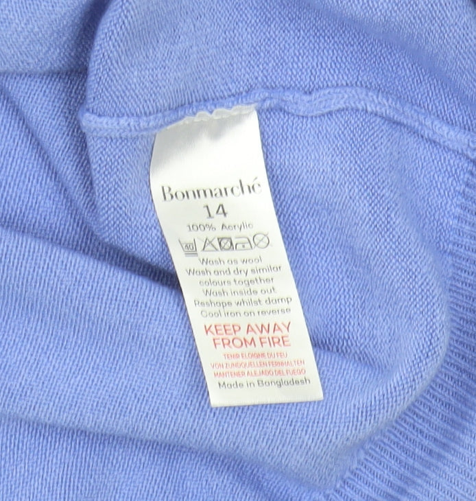 Womens UK Size 14 Bonmarché Purple Pullover Jumper