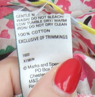 Womens UK Size 6 Marks and Spencer Multicoloured  Blouse