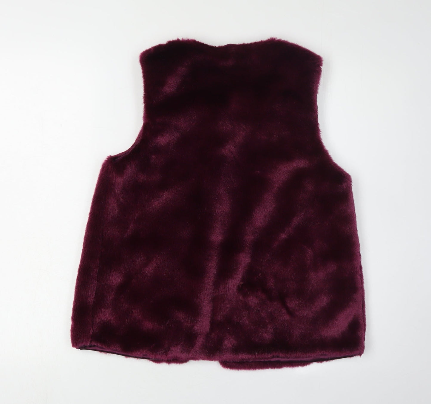 Next Girls Red Faux Fur Bodywarmer 14 Years