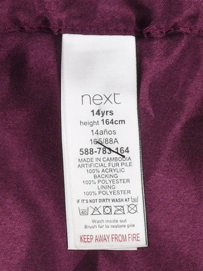 Next Girls Red Faux Fur Bodywarmer 14 Years