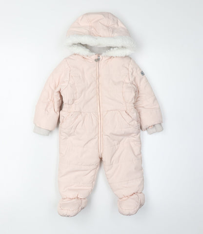 Junior J Pink Unisex Toddler Snowsuit 5 Winter Polyester Hooded