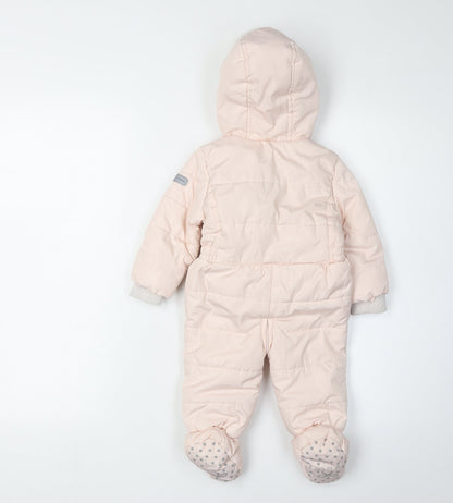 Junior J Pink Unisex Toddler Snowsuit 5 Winter Polyester Hooded
