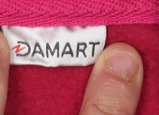 Damart Women's Red Basic Jacket Size 18/20, Embroidered