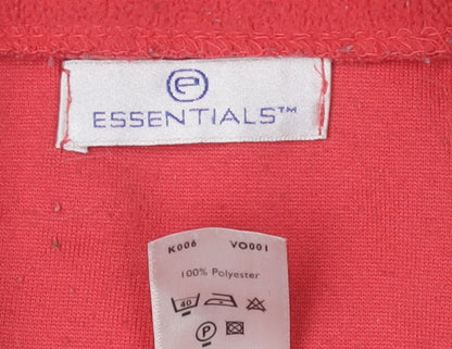 Womens UK Size 18 Essentials Red Basic Jacket