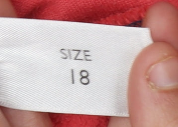 Womens UK Size 18 Essentials Red Basic Jacket