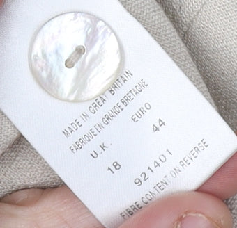 Eastex Women's Beige Suit Jacket Size 18