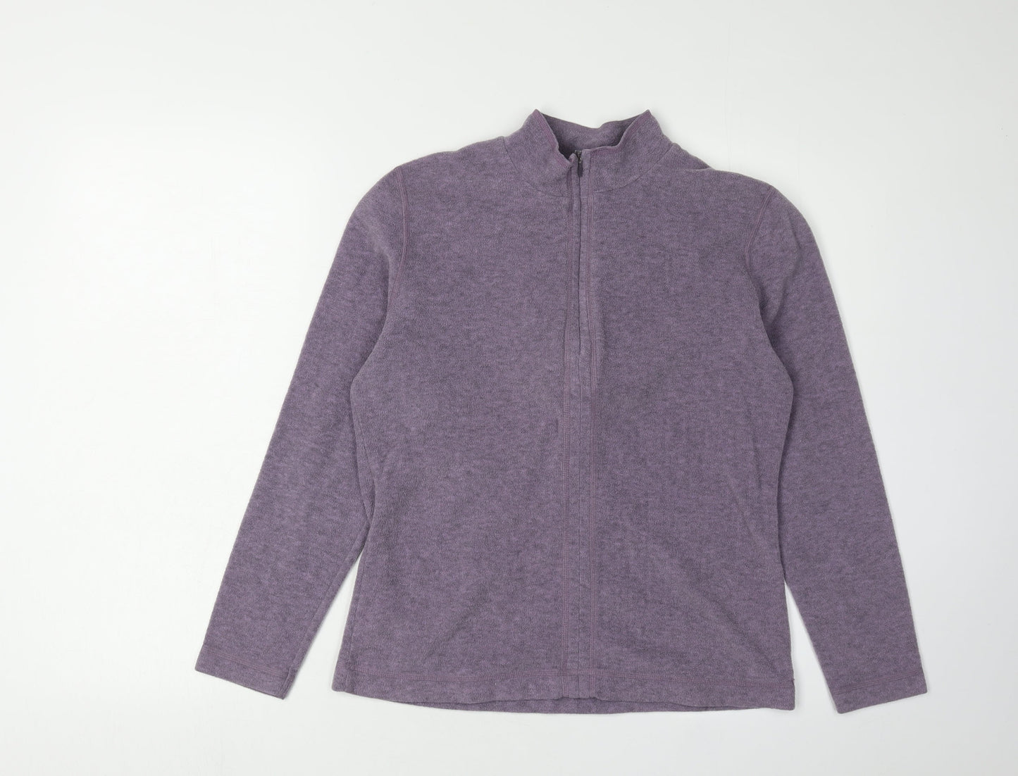 Hug Me Again Women's Purple Full Zip Jacket Size 10
