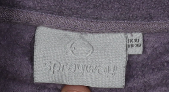 Hug Me Again Women's Purple Full Zip Jacket Size 10