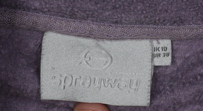 Hug Me Again Women's Purple Full Zip Jacket Size 10