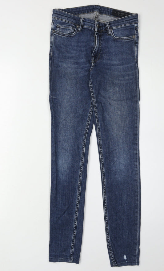 AllSaints Women's Blue Skinny Jeans, Size 27