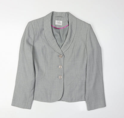 Eastex Women's Grey Suit Jacket Blazer Size 10