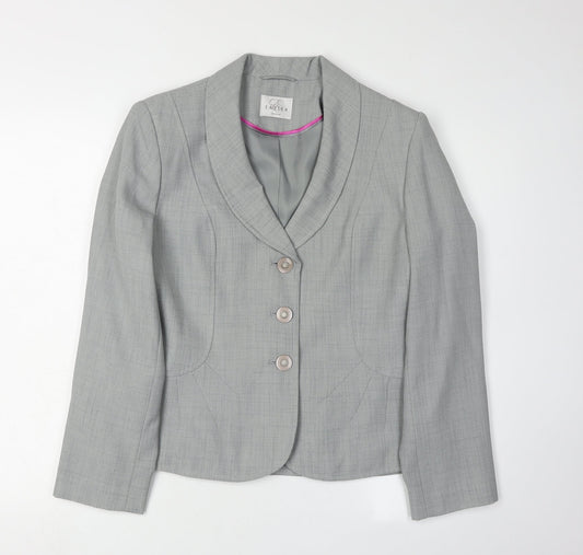 Eastex Women's Grey Suit Jacket Blazer Size 10