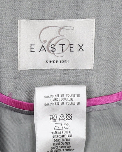 Eastex Women's Grey Suit Jacket Blazer Size 10
