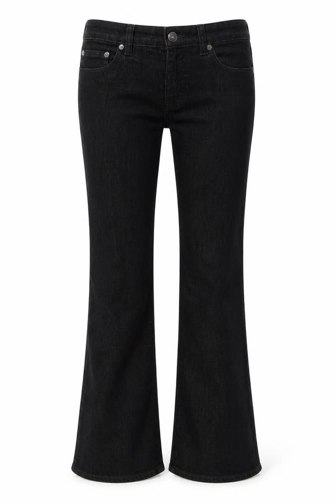 Womens UK Size 25 Calvin Klein  Flared Black Jeans