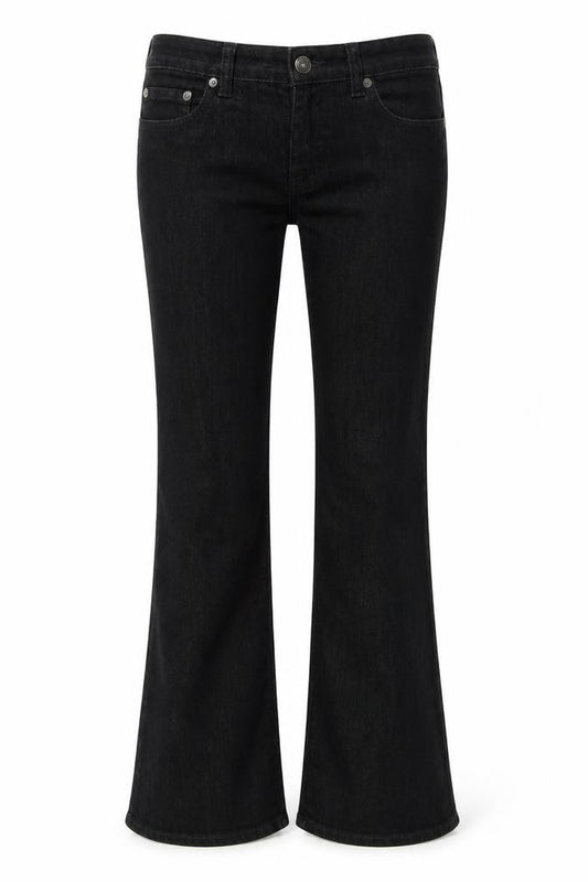 Womens UK Size 25 Calvin Klein  Flared Black Jeans