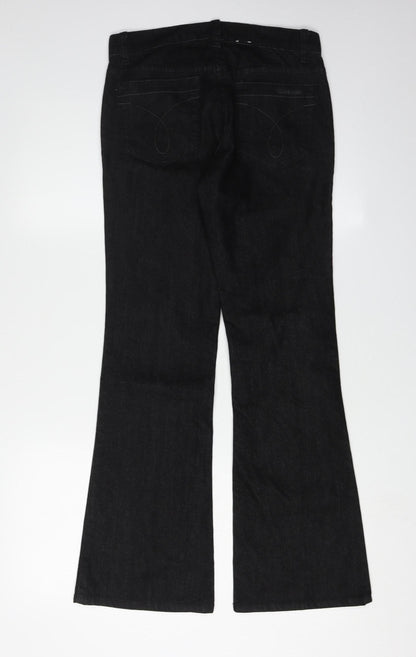 Calvin Klein Women's Black Flared Jeans Size 25