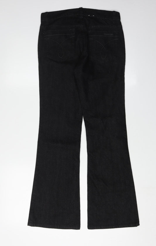 Calvin Klein Women's Black Flared Jeans Size 25