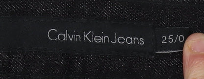 Calvin Klein Women's Black Flared Jeans Size 25
