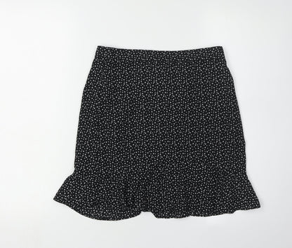 J.Crew Women's Black Polyester Skirt Size 2XS
