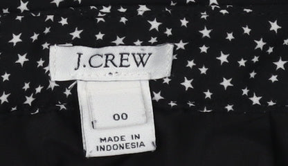 J.Crew Women's Black Polyester Skirt Size 2XS