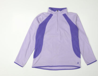 Peter Storm Women's Purple Fleece Sweatshirt, Size 14