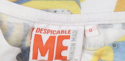 Teens UK Size 2XS Despicable Me Multicoloured Basic T-Shirt