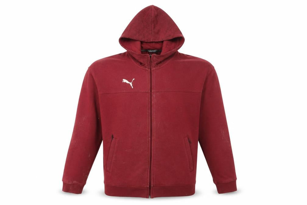 Mens UK Size M PUMA Red Full Zip Hoodie