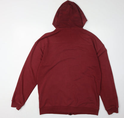 Mens UK Size M PUMA Red Full Zip Hoodie