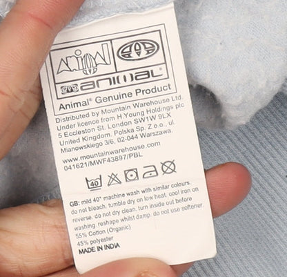 Animal Women's Blue Pullover Hoodie Size 10