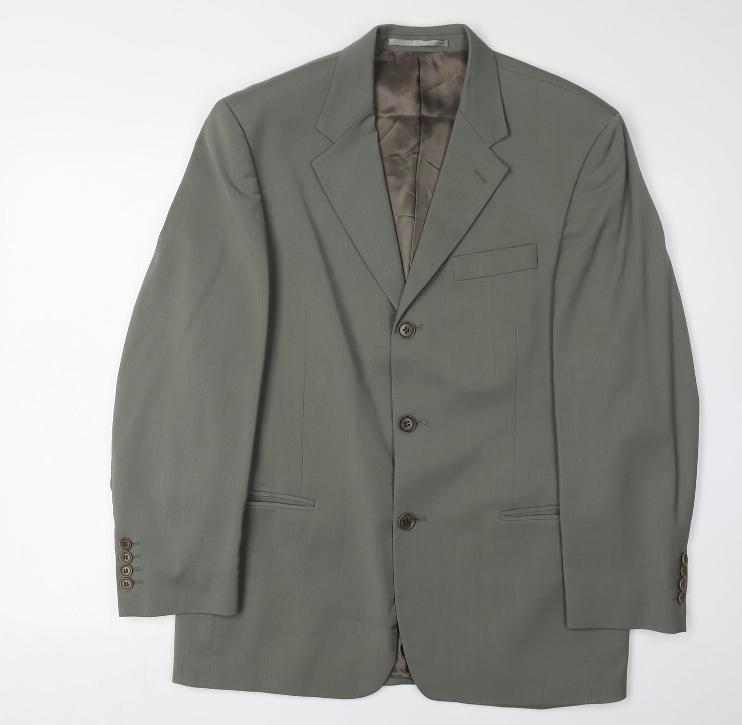 Mens UK Size 38 Pierre Cardin Regular Green Suit Jacket