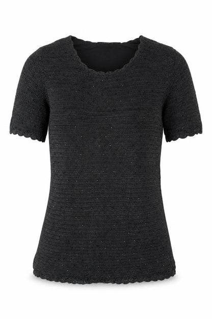 Womens UK Size S Jacques Vert Black  Blouse