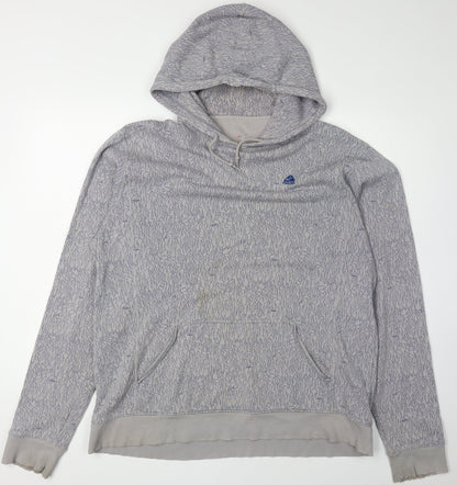 Mens UK Size L Nike Grey Pullover Hoodie