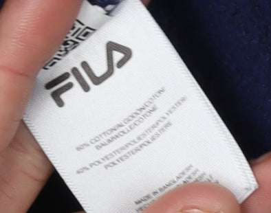 FILA Boys Blue Pullover Hoodie Size 13-14 Years With Logo