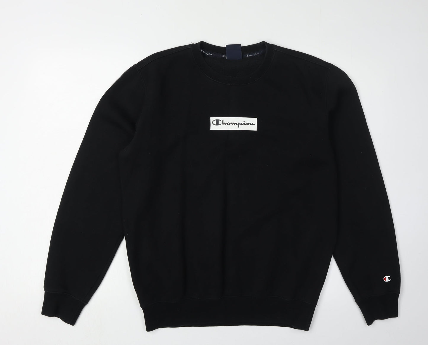 Mens UK Size S Champion Black Pullover Sweatshirt