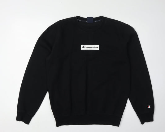 Mens UK Size S Champion Black Pullover Sweatshirt