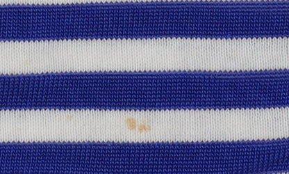 Jaeger Women Blue Striped Crew Neck Jumper L