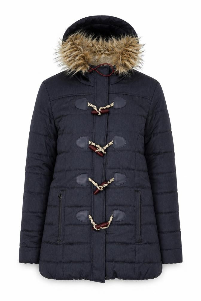 Womens UK Size M Superdry Black Puffer Jacket