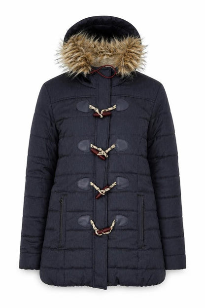 Womens UK Size M Superdry Black Puffer Jacket