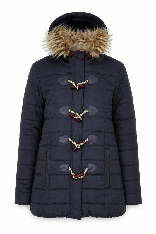 Womens UK Size M Superdry Black Puffer Jacket