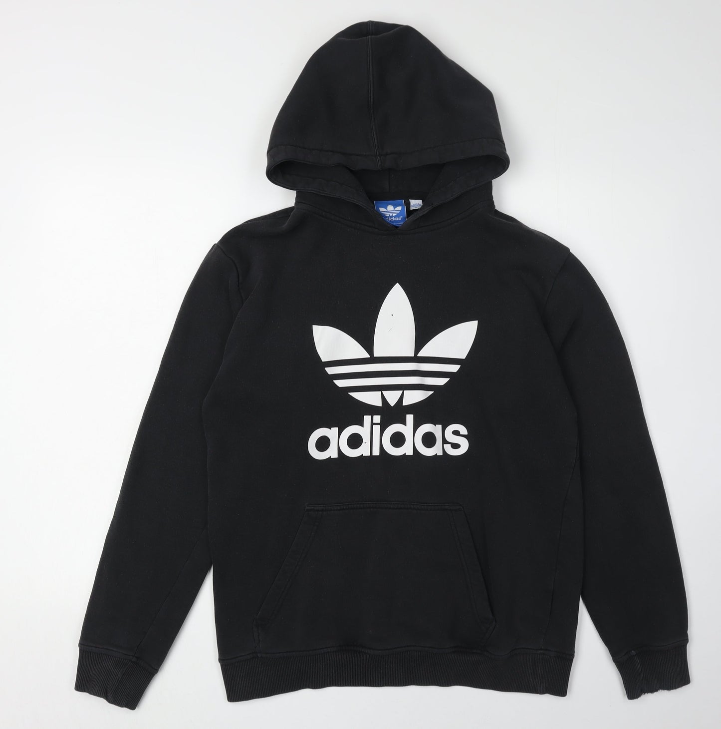 Adidas Men's Black Graphic Hoodie Medium