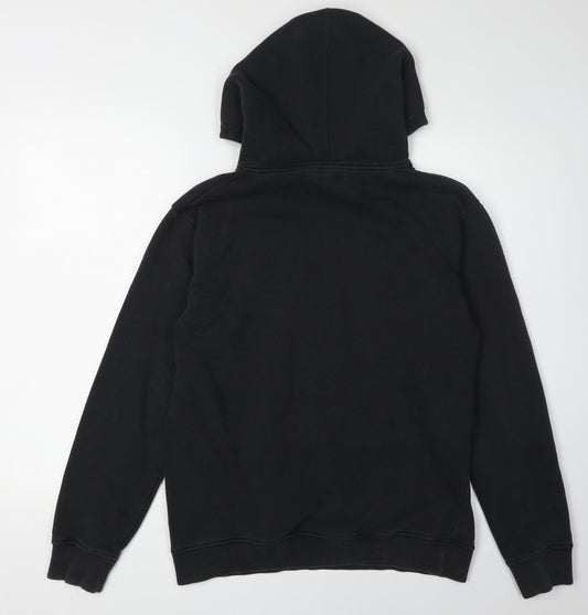 Adidas Men's Black Graphic Hoodie Medium