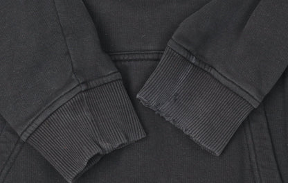 Adidas Men's Black Graphic Hoodie Medium