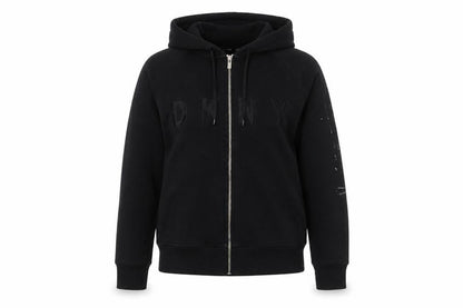 Womens UK Size M DKNY Black Full Zip Hoodie