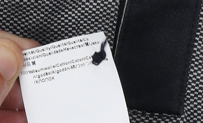 Hugo Boss Men's Grey Long Sleeve Polo, Size L